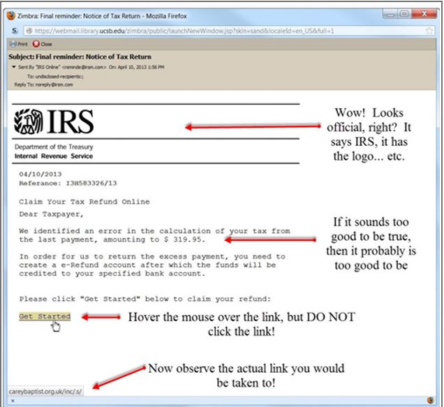 Example IRS Image